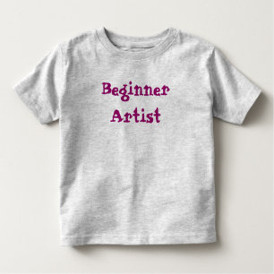 Beginnende artistieke prijsopgave kinder shirts