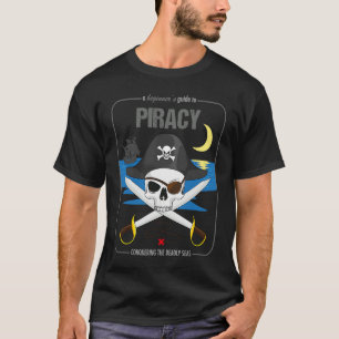 Beginnende geleider voor piraterij enschaar en sch t-shirt