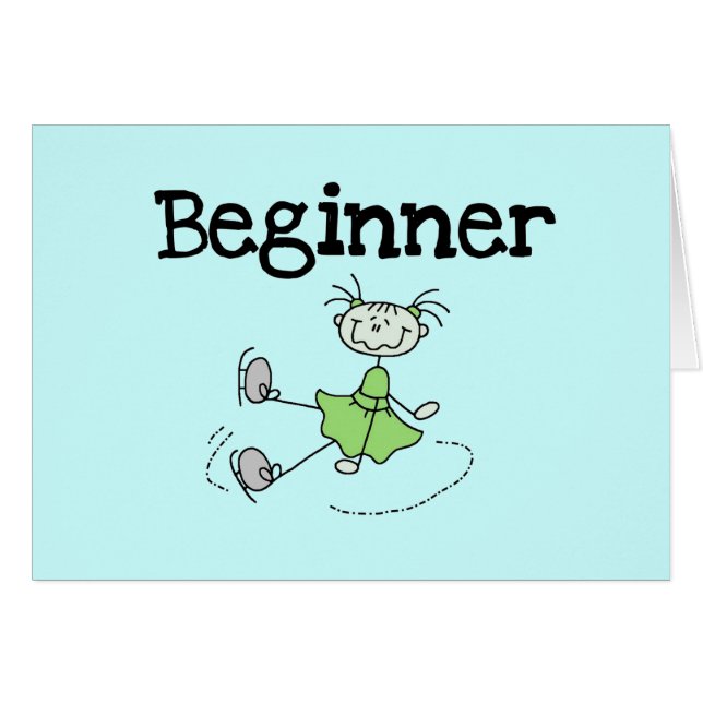 Beginner Ice Skater Tshirts en cadeautjes (Voorkant Horizontaal)