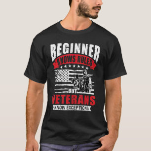 Beginner kent regels maar veteranen kennen uitzond t-shirt