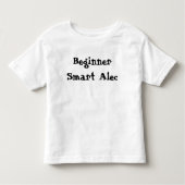 Beginner Smart Alec-offerte Kinder Shirts (Voorkant)