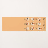 Beginners Yoga Poses Instructioneel Yogamat (Achterkant (horizontaal))