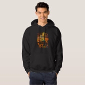 Beginning Of Autumn Fall Teacher Sunflower Hello 1 Hoodie (Voorkant volledig)