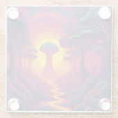 Beginning of The Fall Art Glazen Onderzetter (Achterkant)