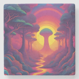 Beginning of The Fall Art Stenen Onderzetter