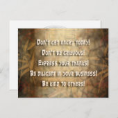 Beginselen REIKI Usui Briefkaart (Voorkant / Achterkant)