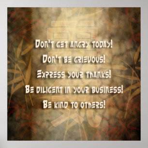 Beginselen REIKI Usui Poster