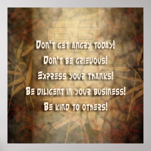 Beginselen REIKI Usui Poster (Voorkant)