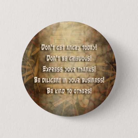 Beginselen REIKI Usui Ronde Button 5,7 Cm (Voorkant)