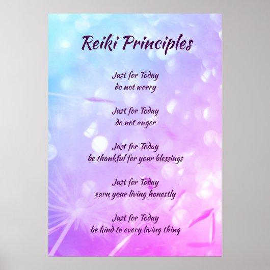 Beginselen van Reiki Poster (Voorkant)
