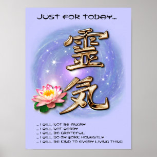 Beginselen van Reiki Poster