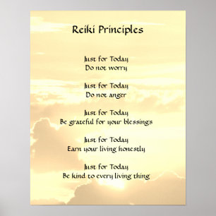 Beginselen van Reiki Poster