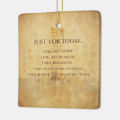 Beginselen van Reiki - Reiki Preepts Keramisch Ornament (Links)