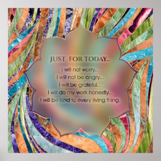 Beginselen van Reiki - Reiki Preepts Poster (Voorkant)