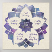 Beginselen van Reiki - Reiki Preepts Poster (Voorkant)