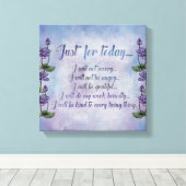 Beginselen van Reiki -Reiki Voorschriften Canvas Afdruk (Insitu (Houten vloer))