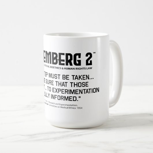 Beginselen voor onderzoek en proefneming koffiemok (Voorkant rechts)