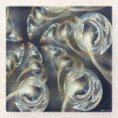 Begird Abstract Glazen Onderzetter (Voorkant)