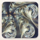 Begird Abstract Vierkante Kartonnen Onderzetter (Voorkant)