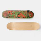 Begonia Abstrait 2 Skateboard (Horz)