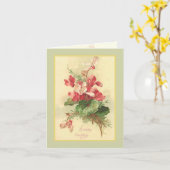 Begonia  Birthday Greetings Kaart (Gele Bloem)