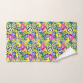 Bégonia et palmettes d'orchidée (Serviette à main)