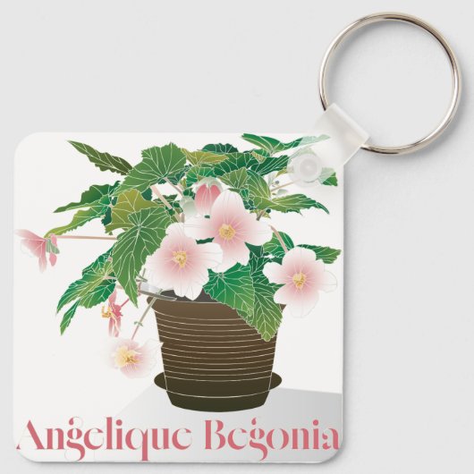 Begonia Keychain (Achterkant)