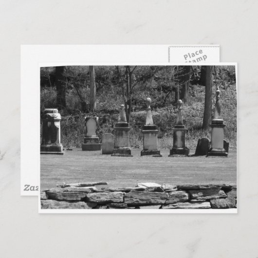 begraafplaats 2 briefkaart (Voorkant / Achterkant)