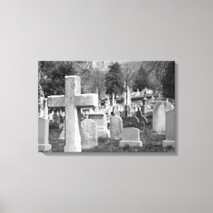 begraafplaats canvas afdruk