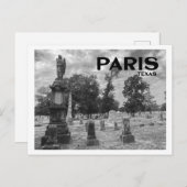 Begraafplaats Parijs (Texas) Briefkaart (Voorkant / Achterkant)