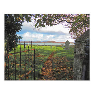 begraafplaats van Iona Foto Afdruk