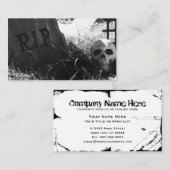 begraafplaats visitekaartje (Voorkant / Achterkant)