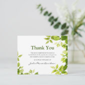 begrafenis bedankje | NATUUR Bedankkaart (Staand voorkant)