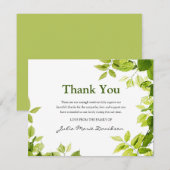 begrafenis bedankje | NATUUR Bedankkaart (Voorkant / Achterkant)