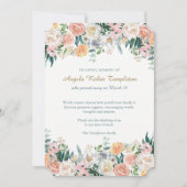 Begrafenis bedankkaarten | Aquarel Rozen Kaart (Voorkant)