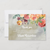 Begrafenis bedankkaarten | Paprika Florals Bedankkaart (Voorkant)