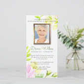 Begrafenis bedankkaarten | Pastel Rozen 1 Bedankkaart (Staand voorkant)