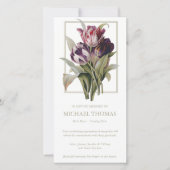 Begrafenis bedankkaarten |  tulpen bedankkaart (Voorkant)