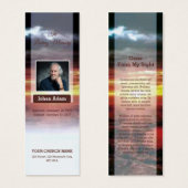 Begrafenis bladwijzer Sjabloon Mini Visitekaartjes (Voorkant /achterkant)