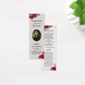 Begrafenis Bladwijzer Sjabloon Mini Visitekaartjes (Bureau)