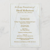 Begrafenis Custom Marble Memorial Fototafel Programma (Achterkant)