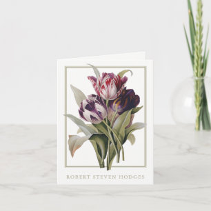 Begrafenis dank u kaarten Botanische tulpen