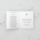 Begrafenis dank u kaarten | Engel van de hemel 01 (Binnen)