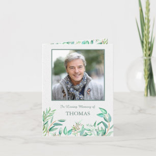 Begrafenis dank u kaarten Eucalyptus Waterverf