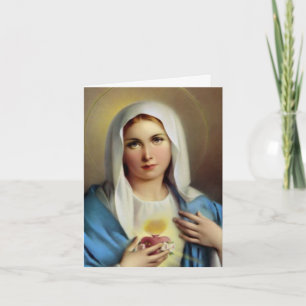 Begrafenis dank u kaarten Italiaanse Mary 01