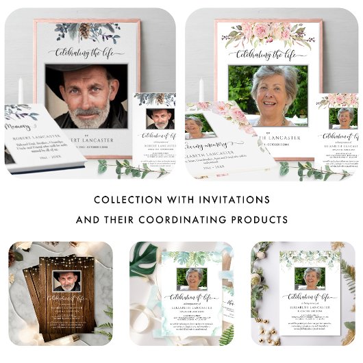 Begrafenis Dank u nota, rustiek hout Bedankkaart