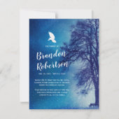 Begrafenis Dank u | Tree Dove Memorial Bedankkaart (Voorkant)