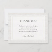 Begrafenis en sympathie bedankkaart | Rustiek hout (Voorkant)