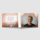 Begrafenis Gastboek Roos Gold Clouds Folie Gastboe Gastenboek (Volledig)