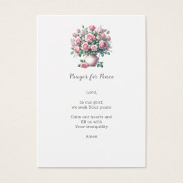 Begrafenis / Gedachtenisgebed voor vrede Visitekaartje